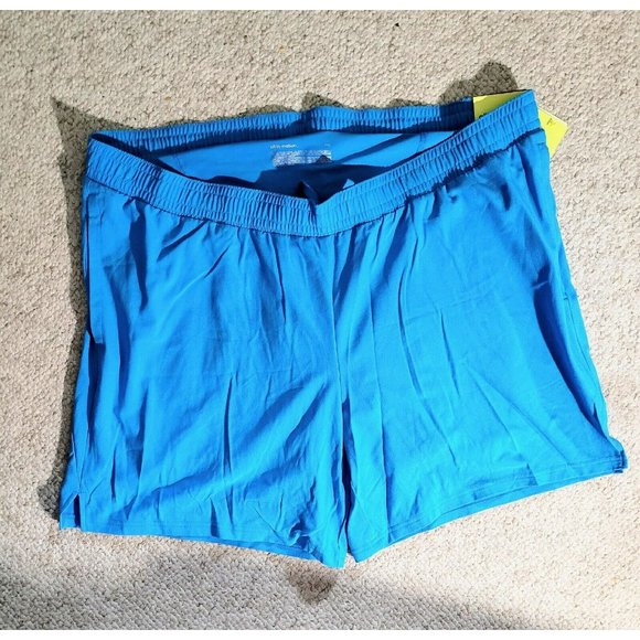 Mens All in Motion Shorts w/liner Size XXL Turquoise Sport Trainng Gym Vacation - Picture 2 of 4